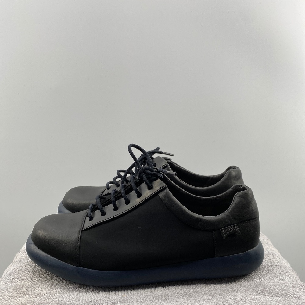 Campers Shoes Women's Size 41 9.5 USA Black Leather Runners Sneakers